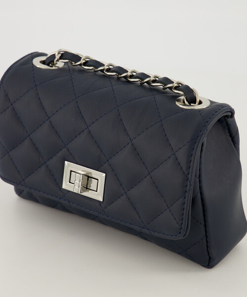 Audrey Klein - Sauvage - Crossbody tassen - Donkerblauw - S26 - Zilverkleurig