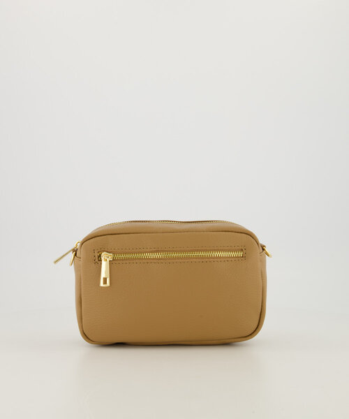 Irene - Classic Grain - Crossbody tassen - Camel - D85 - Goudkleurig