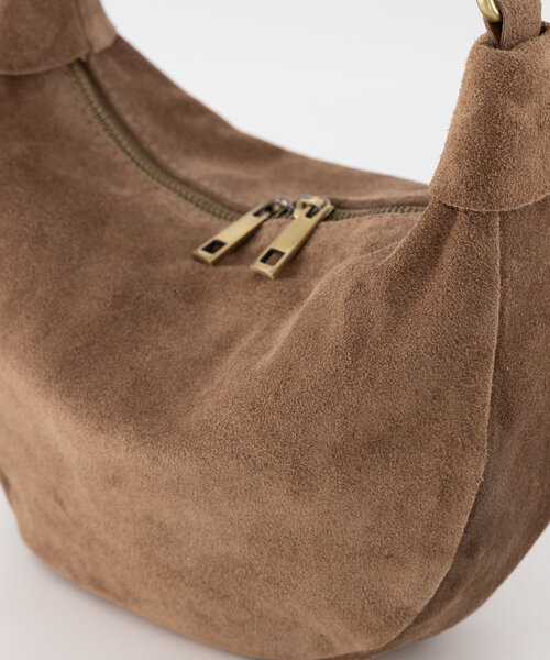 Elsie - Suede - Crossbody tassen - Taupe - 24 - Bronskleurig