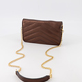 Laurie - Metallic - Clutch - Dark Brown - SL550 - Gold