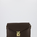 Esther - Classic Grain - Crossbody tassen - Donkerbruin - T1106 - Goudkleurig