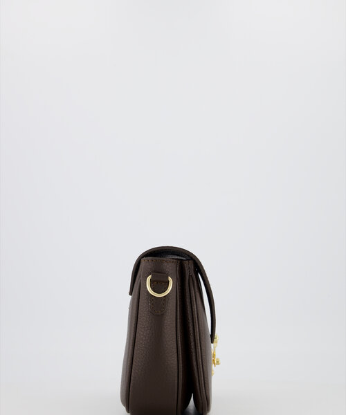Esther - Classic Grain - Crossbody tassen - Donkerbruin - T1106 - Goudkleurig
