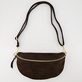 Zoey Large - Bags - Suede - Dark brown - 67