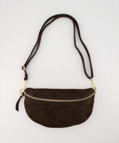 Copy of Zoey Large - Bags - Suede - Dark brown - 07