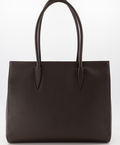 Caitlyn - Large Grain - Hand bags - Dark Brown - T1106 - Gold