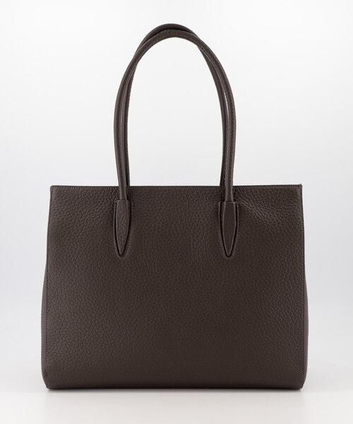 Caitlyn - Large Grain - Handtassen - Donkerbruin - T1106 - Goudkleurig
