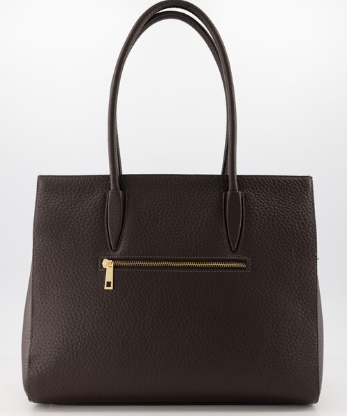 Caitlyn - Large Grain - Hand bags - Dark Brown - T1106 - Gold