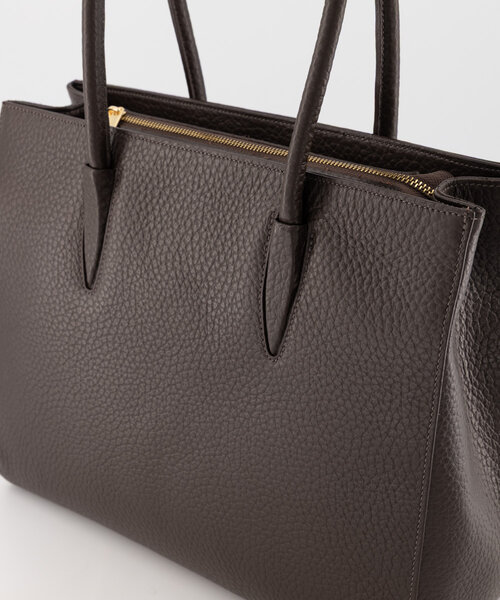 Caitlyn - Large Grain - Hand bags - Dark Brown - T1106 - Gold