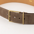 Nova - Suede - Belts with buckles - Taupe - 46 - Gold