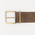Nova - Suede - Riemen met gesp - Taupe - 46 - Goudkleurig