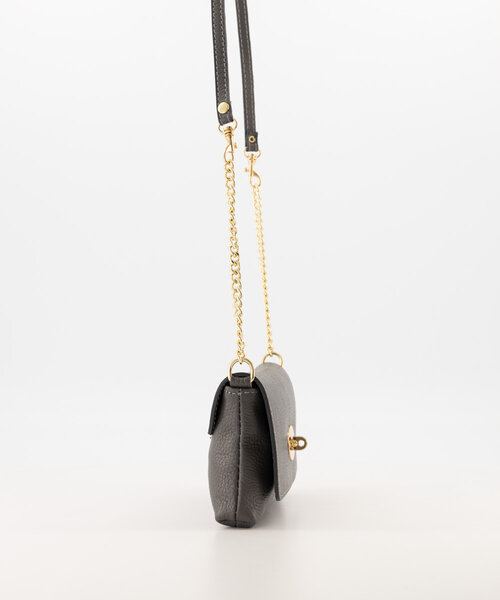 Finley  - Classic Grain - Crossbody tassen - Grijs - D27 - Goudkleurig