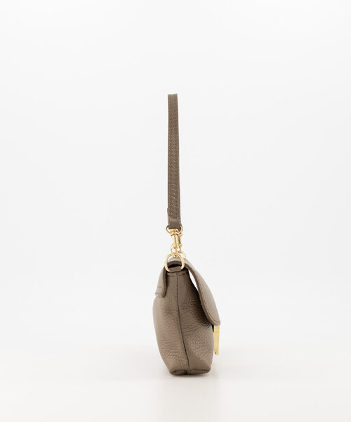 Hilary - Classic Grain - Clutch - Taupe - D40 - Goudkleurig