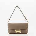 Hilary - Classic Grain - Clutch - Taupe - D40 - Goudkleurig