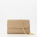 Valencia - Classic Grain - Clutch - Taupe - D05 - Goudkleurig
