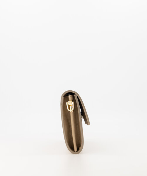 Valencia - Classic Grain - Clutch - Taupe - D05 - Goudkleurig
