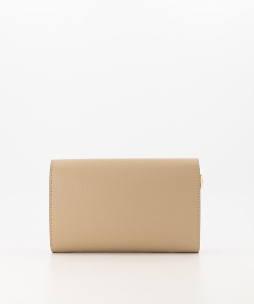 Valencia - Classic Grain - Clutch - Taupe - D05 - Goudkleurig
