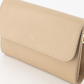 Valencia - Classic Grain - Clutch - Taupe - D05 - Goudkleurig