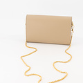 Valencia - Classic Grain - Clutch - Taupe - D05 - Goudkleurig
