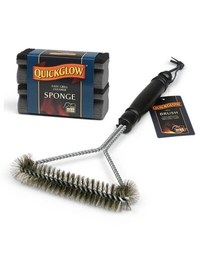 Quick Glow BBQ borstel-&sponzenset met ruim 20% korting