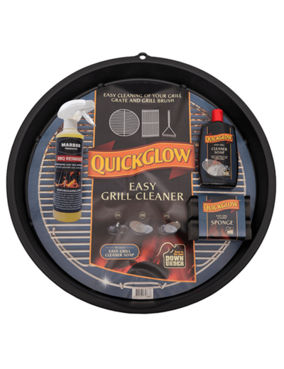 BBQ Schoonmaakset COMPLEET XL: GRILL WASH XL / Easy Grill Cleaner + Easy Grill Cleaner Soap + BBQ Reiniger Foamspray + Sponzenset