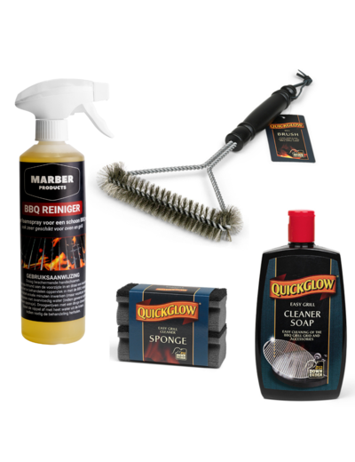 MARBER PRODUCTS BBQ cleanerset compleet : 4 producten en 27% setvoordeel