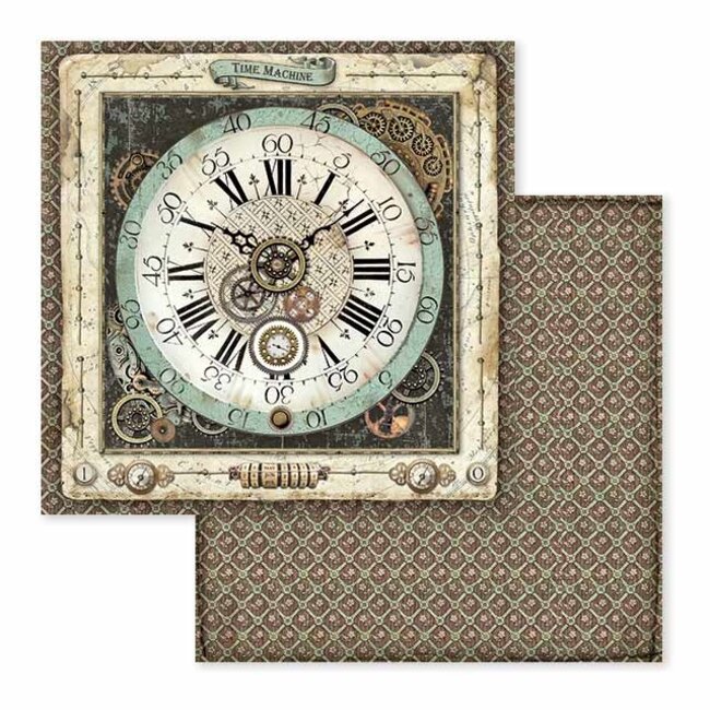 Stamperia Papierblok 30,5x30,5 cm - 10 vellen -  Double Face Voyages Fantastiques