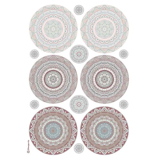 Stamperia A4 Rice paper packed Mandala