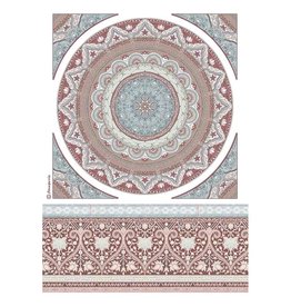 Stamperia A4 Rice paper packed Mandala lace