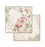 Stamperia Block 10 sheets 20.3X20.3 (8"X8") Double Face House of Roses