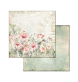 Stamperia Block 10 sheets 20.3X20.3 (8"X8") Double Face House of Roses