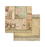 Stamperia Block 10 sheets 20.3X20.3 (8"X8") Double Face Oriental Garden