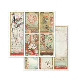 Stamperia Block 10 sheets 20.3X20.3 (8"X8") Double Face Oriental Garden