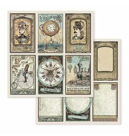 Stamperia Double Face Paper Voyages Fantastiques cards