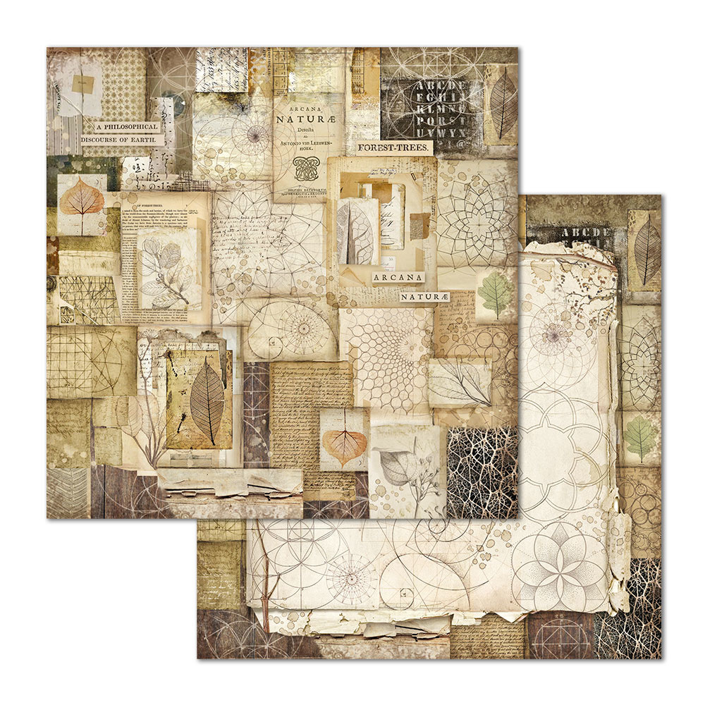 Stamperia Double Face Paper Forest natura patchwork