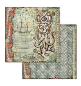 Stamperia Double Face Paper Sea World octopus