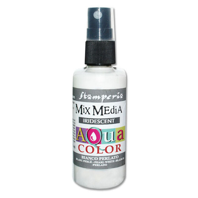 Stamperia 300 Aquacolor spray 60ml. - Pearl White