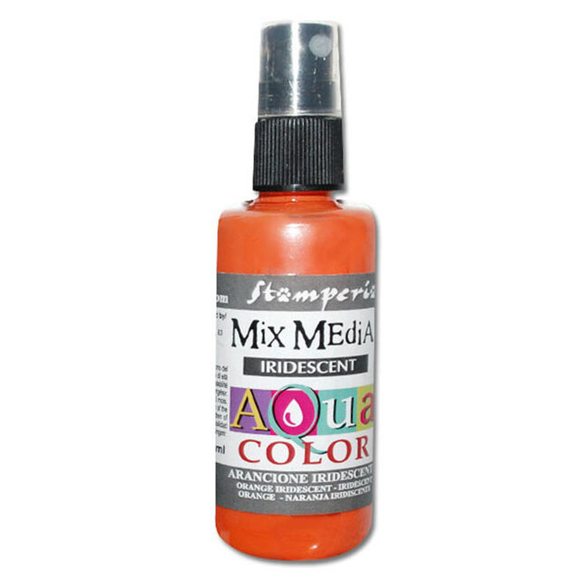 Stamperia 302 Aquacolor spray 60ml. - Iridescent orange