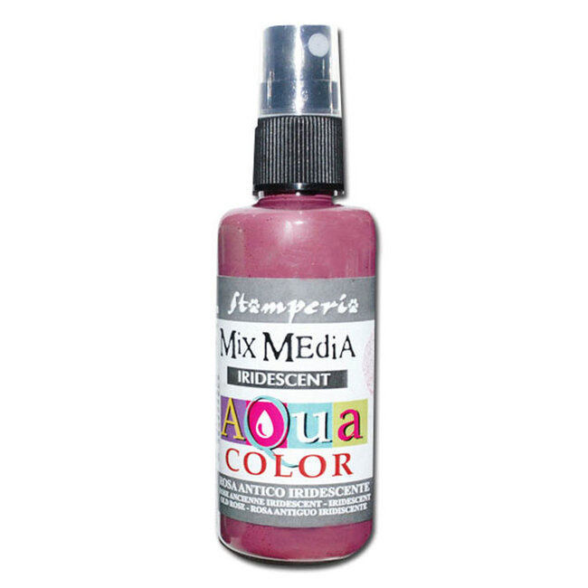 Stamperia 304 Aquacolor spray 60ml. - Iridescent Antique Pink