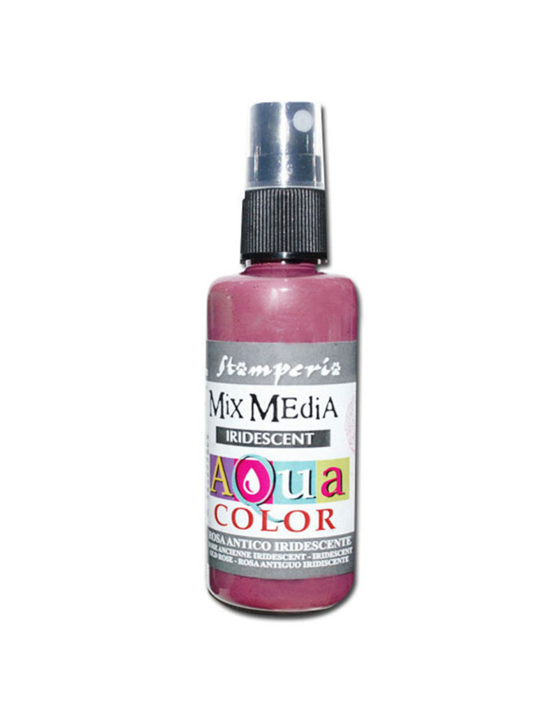 Stamperia 304 Aquacolor spray 60ml. - Iridescent Antique Pink
