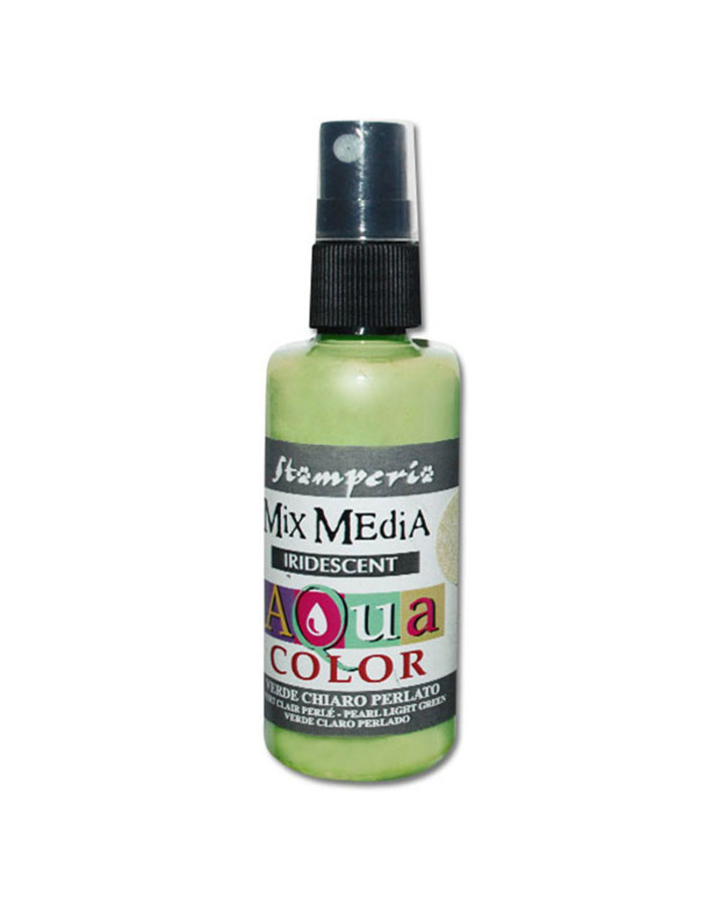 Stamperia 314 Aquacolor spray 60ml. - Iridescent light green