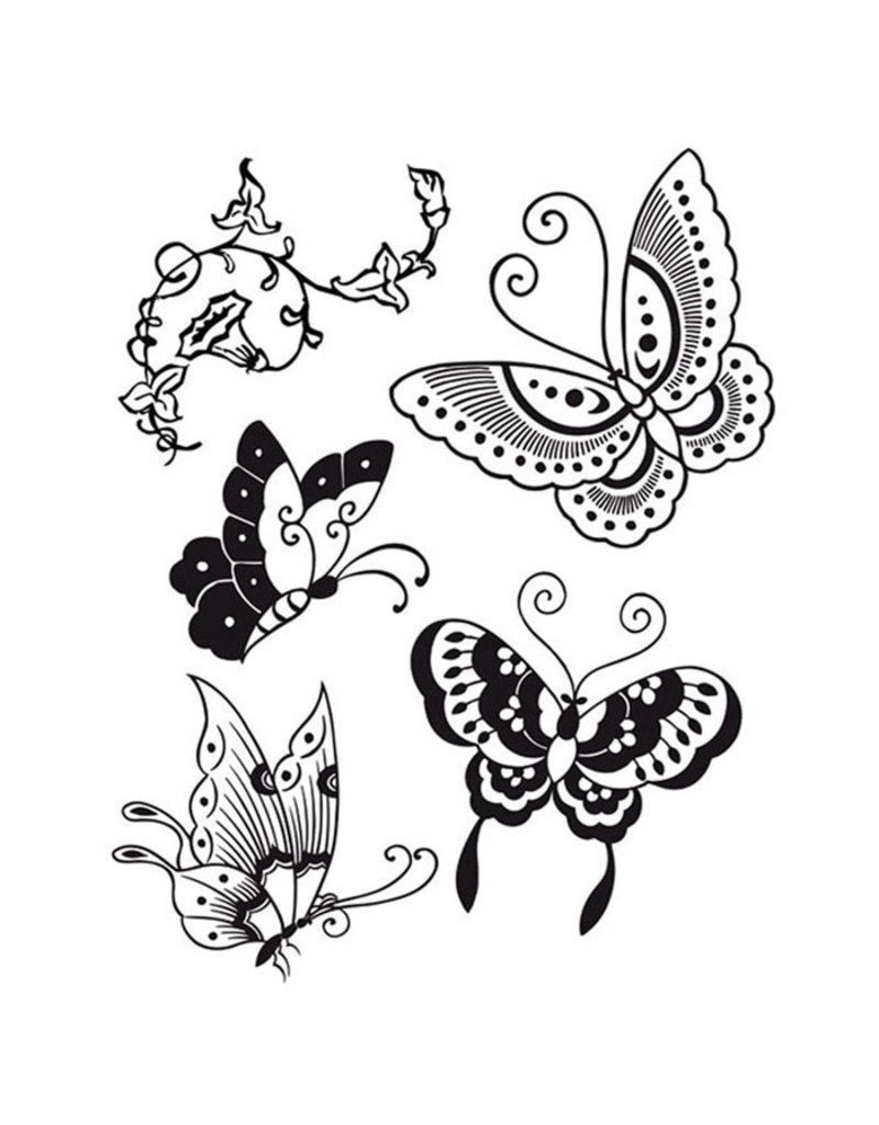 Stamperia HD Natural Rubber Stamp cm. 14x18 Butterfly