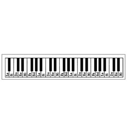 Stamperia HD Natural Rubber Stamp cm.4x18 Keyboard