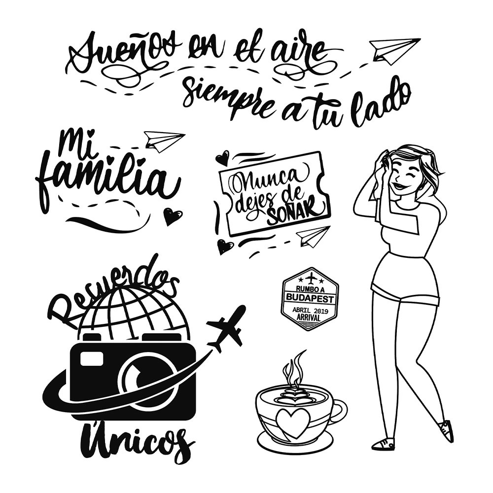 Stamperia Acrylic stamp cm. 9,5x10,5 Photo