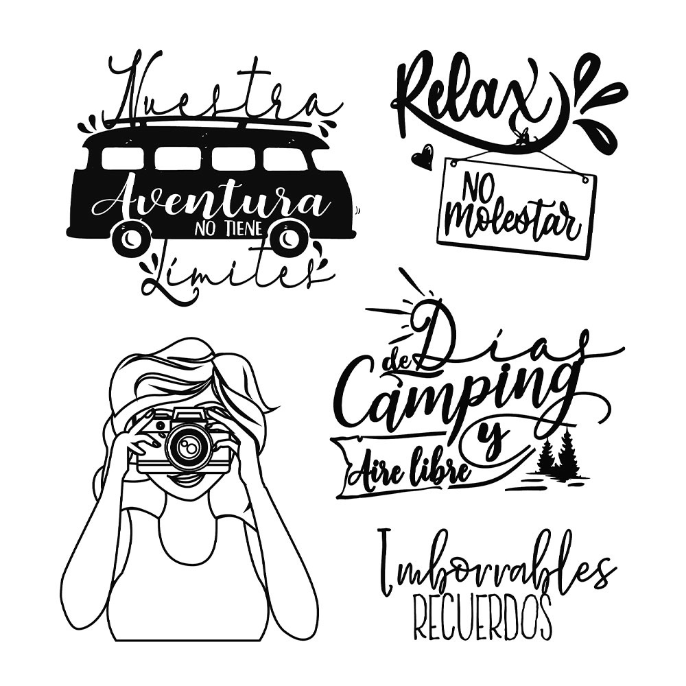 Stamperia Acrylic stamp cm. 9,5x10,5 Aventura