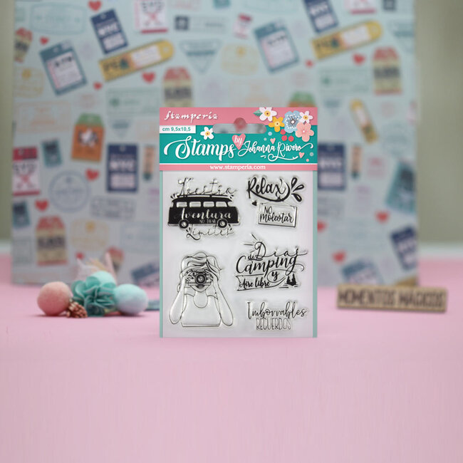 Stamperia Acrylic stamp cm. 9,5x10,5 Aventura