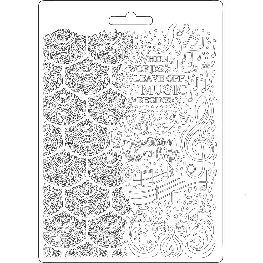 Stamperia Soft Mould A5 - Music