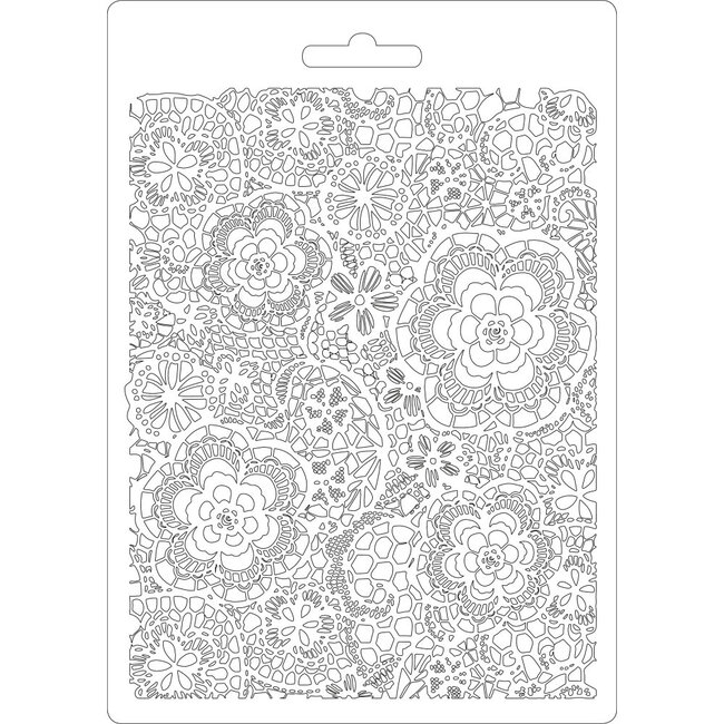 Stamperia Soft Mould A5 - Flowered texture