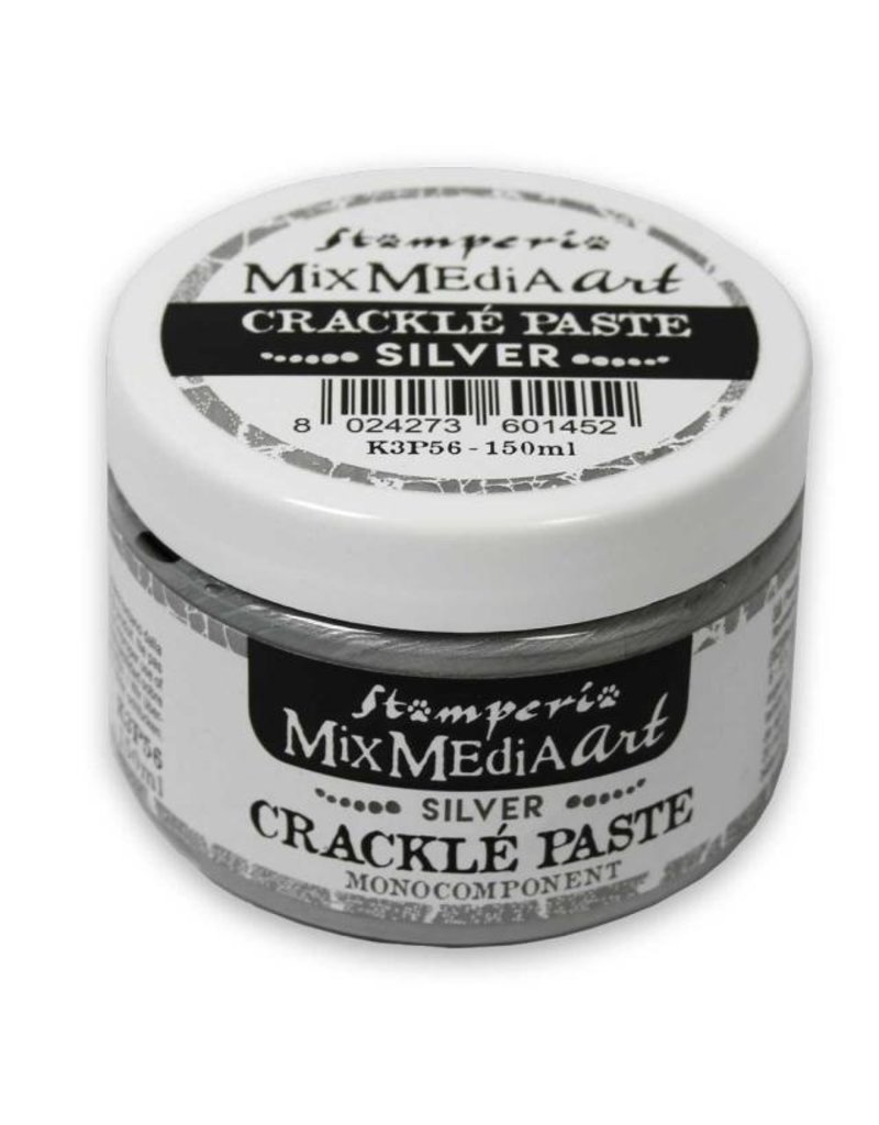 Stamperia Silver Crackle Paste monocomponent 150 ml.
