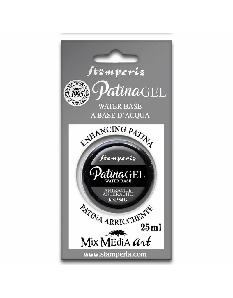 Stamperia Patina Gel in blister 25ml Anthracite