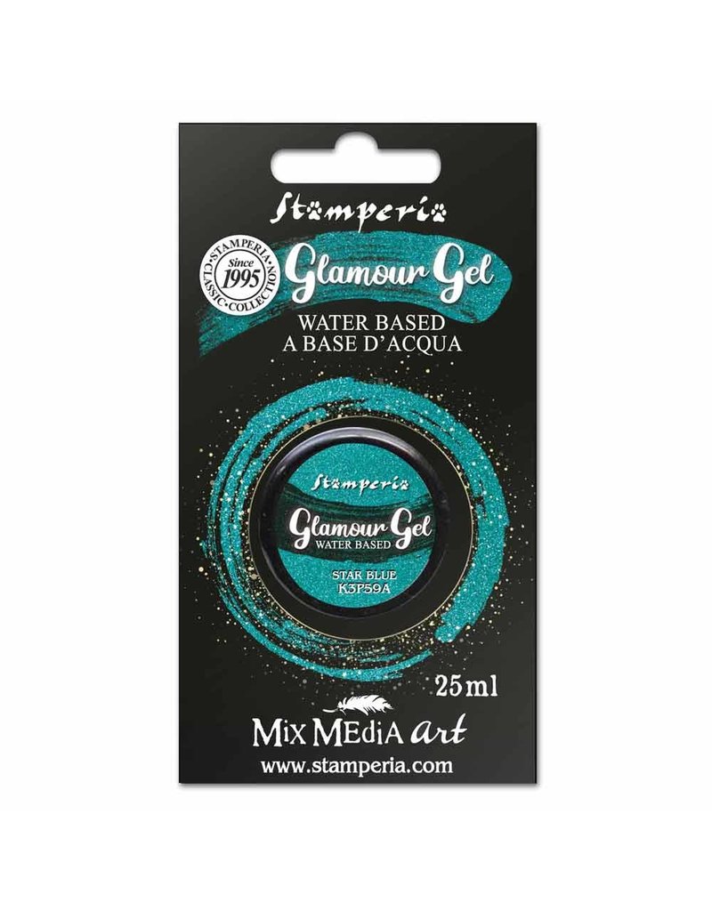 Stamperia Glamour Gel 20 ml. Star blue